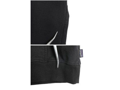 パタゴニア プリント スウェット フード パーカー メンズ XL / 19年製 トレーナー ストレッチ 裏起毛 プルオーバー 大きいサイズ ブラック