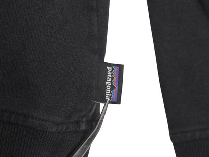 パタゴニア プリント スウェット フード パーカー メンズ XL / 19年製 トレーナー ストレッチ 裏起毛 プルオーバー 大きいサイズ ブラック