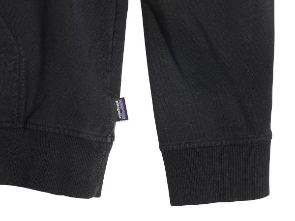 パタゴニア プリント スウェット フード パーカー メンズ XL / 19年製 トレーナー ストレッチ 裏起毛 プルオーバー 大きいサイズ ブラック