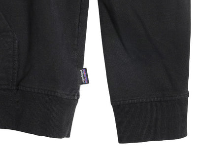 パタゴニア プリント スウェット フード パーカー メンズ XL / 19年製 トレーナー ストレッチ 裏起毛 プルオーバー 大きいサイズ ブラック