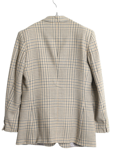 デッドストック 80s USA製 ブルックスブラザーズ テーラード ジャケット レディース M 程 ヴィンテージ ウール ブレザー チェック トラッド