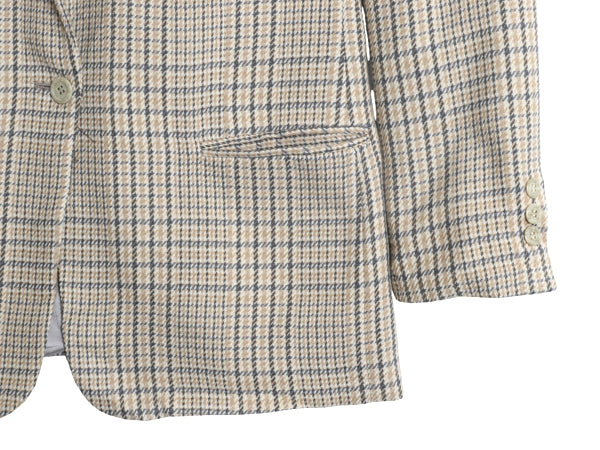 デッドストック 80s USA製 ブルックスブラザーズ テーラード ジャケット レディース M 程 ヴィンテージ ウール ブレザー チェック トラッド