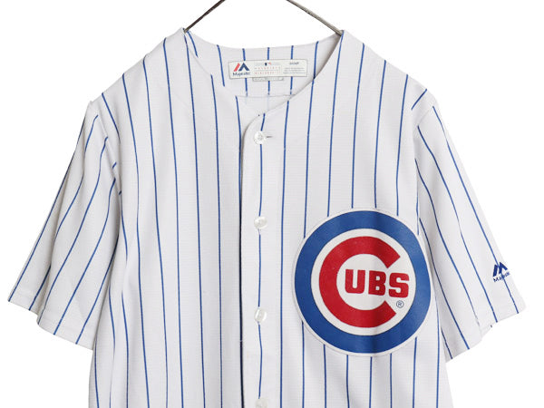 カブス ベースボール シャツ メンズ S / MLB オフィシャル マジェスティック 大リーグ ユニフォーム ゲームシャツ ジャージ メジャーリーグ