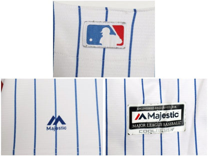 カブス ベースボール シャツ メンズ S / MLB オフィシャル マジェスティック 大リーグ ユニフォーム ゲームシャツ ジャージ メジャーリーグ