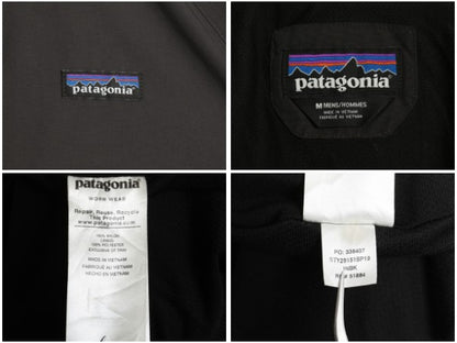 パタゴニア バギーズ ジャケット メンズ M 古着 19年製 アウトドア ナイロン ジャンパー フルジップ ハイネック ブルゾン ワンポイント 灰
