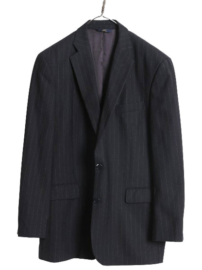 ほぼ デッドストック ブルックスブラザーズ テーラード ジャケット メンズ XL 程/ ストライプ ブレザー スーツ ストレッチ ウール サマー