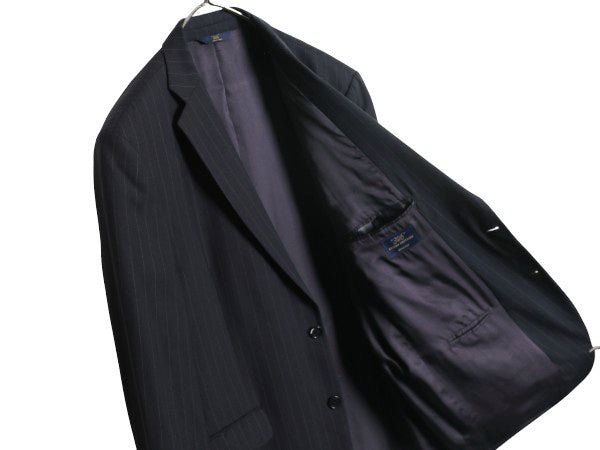 ほぼ デッドストック ブルックスブラザーズ テーラード ジャケット メンズ XL 程/ ストライプ ブレザー スーツ ストレッチ ウール サマー