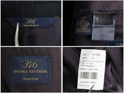 ほぼ デッドストック ブルックスブラザーズ テーラード ジャケット メンズ XL 程/ ストライプ ブレザー スーツ ストレッチ ウール サマー