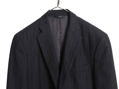 ほぼ デッドストック ブルックスブラザーズ テーラード ジャケット メンズ XL 程/ ストライプ ブレザー スーツ ストレッチ ウール サマー
