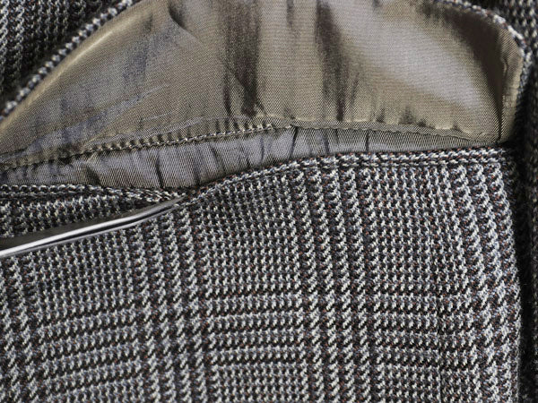 デッドストック ローレン ラルフローレン テーラード ジャケット メンズ XL 程/ ポロ ブレザー ウール チェック モノトーン 大きいサイズ