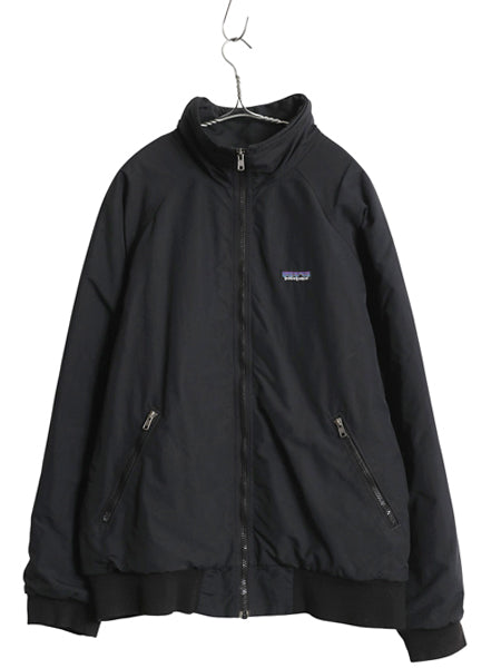 パタゴニア シェルド シンチラ ジャケット メンズ L / 12年製 ナイロン 裏 フリース ブルゾン フルジップ ハイネック ブラック アウトドア
