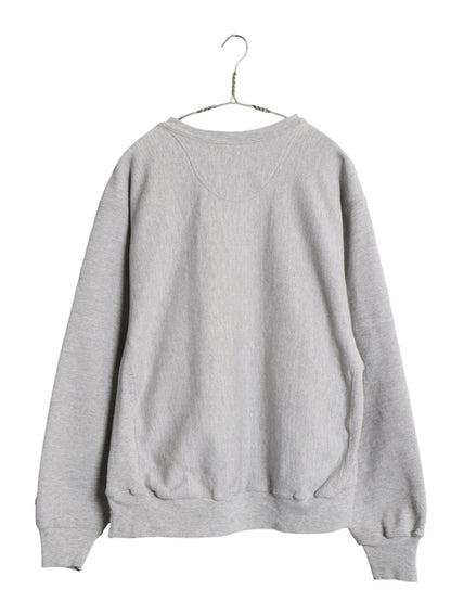 00s チャンピオン プレミアム リバースウィーブ カレッジ プリント スウェット メンズ M オールド トレーナー スキー 裏起毛 目付き グレー