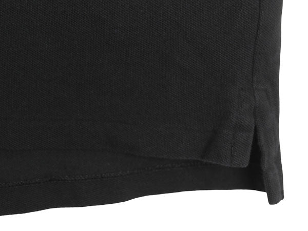 ポロ ラルフローレン 鹿の子 半袖 ポロシャツ メンズ XL / 半袖シャツ コットン トップス カットソー ワンポイント 大きいサイズ ブラック 