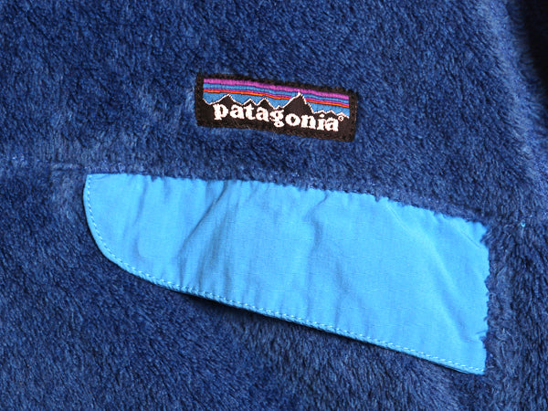 パタゴニア リツール スナップT プルオーバー ジャケット レディース М / 古着 11年製 フリース アウトドア ブルゾン ハイネック ブルー