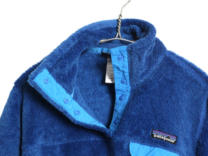 パタゴニア リツール スナップT プルオーバー ジャケット レディース М / 古着 11年製 フリース アウトドア ブルゾン ハイネック ブルー