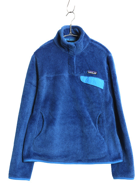 パタゴニア リツール スナップT プルオーバー ジャケット レディース М / 古着 11年製 フリース アウトドア ブルゾン ハイネック ブルー