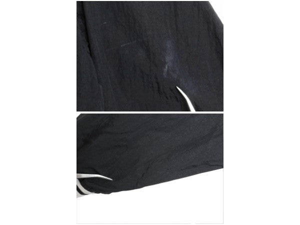 90s ナイキ ナイロン ジャケット メンズ XXL / 古着 オールド プルオーバー スウッシュ Vネック ウィンドブレーカー 大きいサイズ ブラック