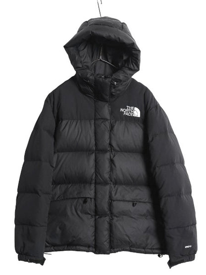 US企画 ノースフェイス ダウン パーカー ジャケット レディース M アウトドア 550フィル ジャンパー ブルゾン フルジップ キルティング 黒