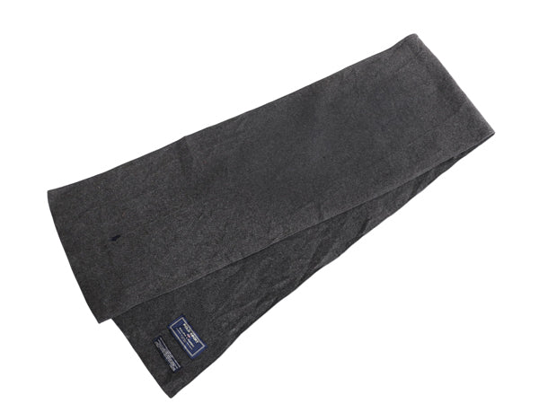 00s ポロスポーツ ラルフローレン フリース マフラー メンズ レディース オールド ワンポイント シンプル チャコールグレー 防寒 シンプル