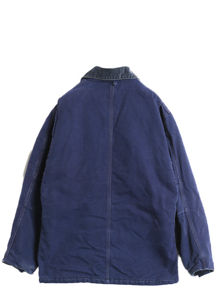 US企画 90s カーハート トラディショナル コート メンズ XL 程/ オールド ダック ジャケット 中綿 キルティング ライナー ハーフ コート 紺