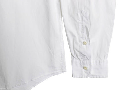 ラルフローレン 長袖 ボタンダウン シャツ メンズ XL ポロ 長袖シャツ コットン ワイシャツ ワンポイント ホワイト 大きいサイズ ビジネス