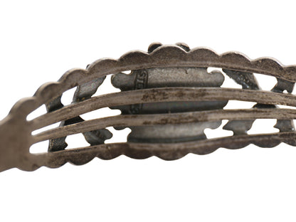~ 40s ★ ナバホ ターコイズ シルバー バングル / 小物 クロスアロー インディアン STERLING 銀 フレッドハービー ブレスレット キングマン