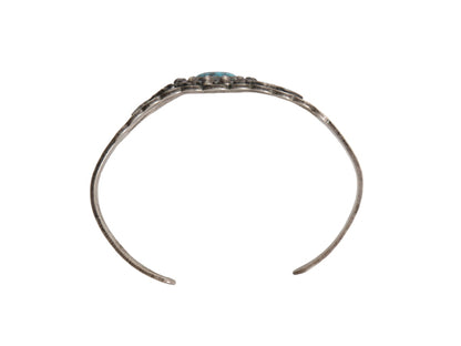 ~ 40s ★ ナバホ ターコイズ シルバー バングル / 小物 クロスアロー インディアン STERLING 銀 フレッドハービー ブレスレット キングマン