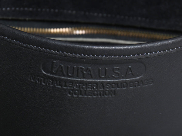 LAURA USA 本革 レザー ショルダーバッグ / レザーバッグ フラップ