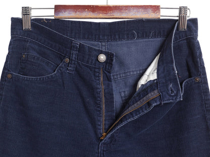 70s USA製 リーバイス 517 コーデュロイ フレア パンツ メンズ 30 32 / ヴィンテージ ブーツカット スリム 細畝 42 TALON ネイビー 細身