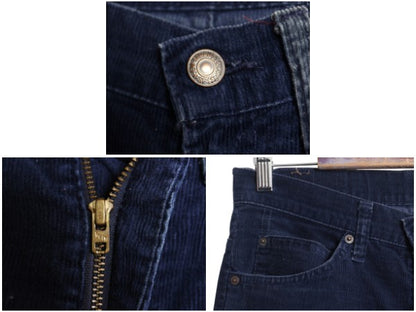 70s USA製 リーバイス 517 コーデュロイ フレア パンツ メンズ 30 32 / ヴィンテージ ブーツカット スリム 細畝 42 TALON ネイビー 細身