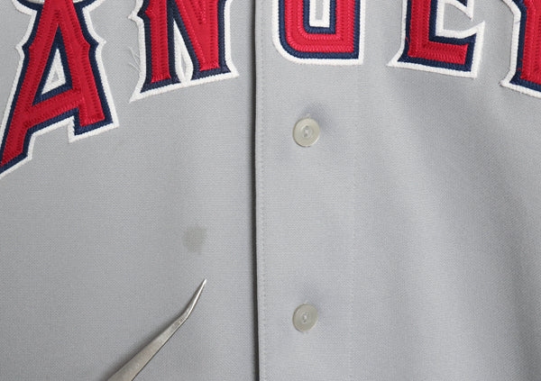 エンゼルス ベースボール シャツ メンズ XXL 程/ MLB オフィシャル マジェスティック 大リーグ ユニフォーム 重ね着 ジャージ 大きいサイズ