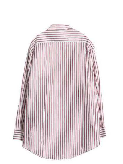 80s 90s USA製 クリスチャン ディオール ストライプ 長袖 シャツ メンズ L ヴィンテージ コットン ワイシャツ カジュアル ドレス ツートン