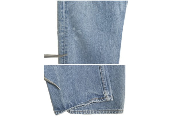 90s USA製 リーバイス 501 デニム パンツ メンズ 33 34 / オールド ジーンズ ジーパン Gパン ストレート ボタンフライ ヒゲ アタリ ペンキ