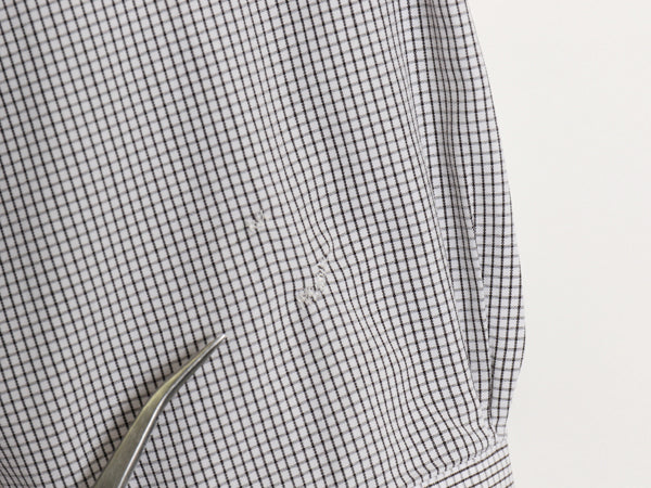 ブルックスブラザーズ チェック 長袖 ボタンダウン シャツ メンズ L 程/ 古着 TRADITIONAL FIT ワイシャツ BDシャツ ポケット付き 白 黒