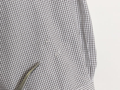 ブルックスブラザーズ チェック 長袖 ボタンダウン シャツ メンズ L 程/ 古着 TRADITIONAL FIT ワイシャツ BDシャツ ポケット付き 白 黒