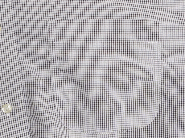 ブルックスブラザーズ チェック 長袖 ボタンダウン シャツ メンズ L 程/ 古着 TRADITIONAL FIT ワイシャツ BDシャツ ポケット付き 白 黒