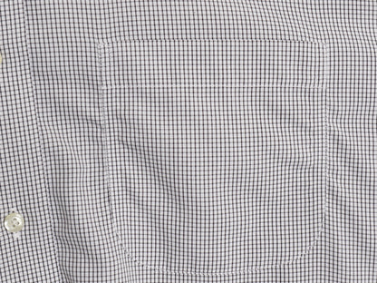 ブルックスブラザーズ チェック 長袖 ボタンダウン シャツ メンズ L 程/ 古着 TRADITIONAL FIT ワイシャツ BDシャツ ポケット付き 白 黒