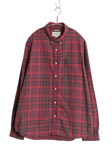 デニム&サプライ ラルフローレン チェック 長袖 ボタンダウン シャツ メンズ XL ポロ REGULAR FIT オックスフォード ポケット 大きいサイズ