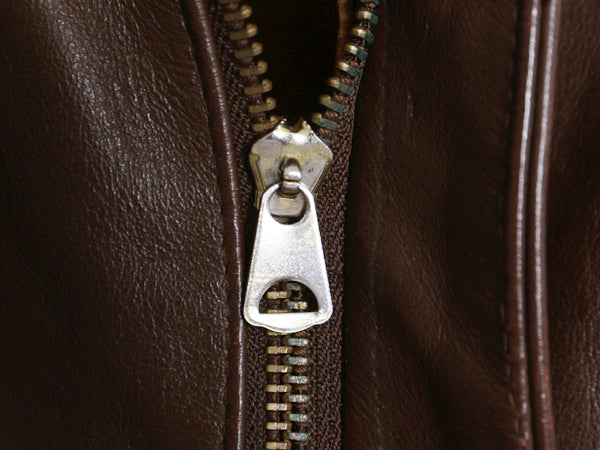 00s FLIGHT APPAREL INDUSTRIES A-2 タイプ 本革レザー フライト ジャケット メンズ M 程/ 古着 オールド 革ジャン ボンバー ジャンパー 茶