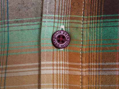 パタゴニア ロングスリーブ オーガニック ピマ コットン シャツ メンズ XL 14年製 アウトドア 長袖シャツ オンブレ チェック 大きいサイズ