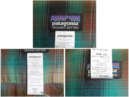 パタゴニア ロングスリーブ オーガニック ピマ コットン シャツ メンズ XL 14年製 アウトドア 長袖シャツ オンブレ チェック 大きいサイズ