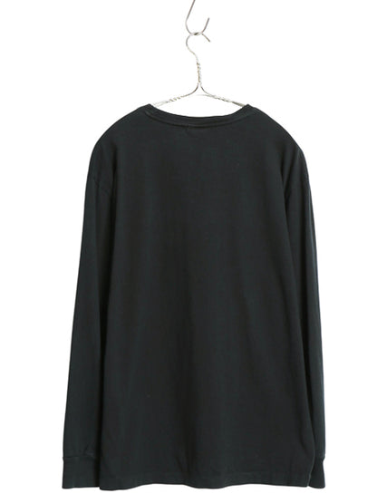00s ポロ ラルフローレン 長袖 Tシャツ メンズ M オールド ロンT ロングスリーブ コットン ワンポイント カットソー シンプル ゆったり 黒