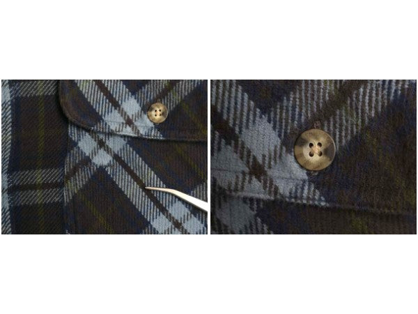 カベラス チェック ヘビー フランネル シャツ メンズ L / 古着 長袖シャツ ネルシャツ ヘビーウェイト コットン ポケット付き マルチカラー