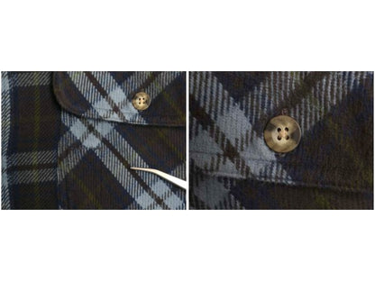 カベラス チェック ヘビー フランネル シャツ メンズ L / 古着 長袖シャツ ネルシャツ ヘビーウェイト コットン ポケット付き マルチカラー