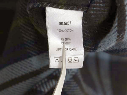 カベラス チェック ヘビー フランネル シャツ メンズ L / 古着 長袖シャツ ネルシャツ ヘビーウェイト コットン ポケット付き マルチカラー