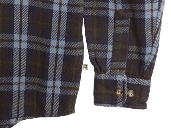 カベラス チェック ヘビー フランネル シャツ メンズ L / 古着 長袖シャツ ネルシャツ ヘビーウェイト コットン ポケット付き マルチカラー