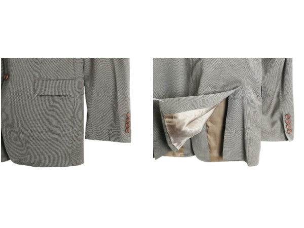 デッドストック ローレン ラルフローレン テーラード ジャケット メンズ M 程/ ポロ ブレザー スーツ ウール スリム きれいめ ビジネス 灰