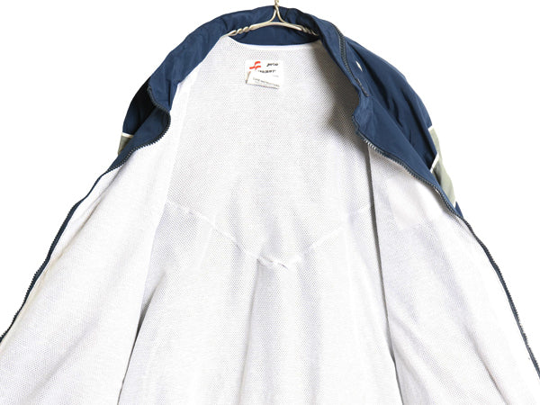00s 米軍実物 US AIR FORCE ナイロン トレーニング ジャケット MEDIUM REGULAR 古着 04年製 オールド 軍物 USAF ミリタリー ジャンパー 青