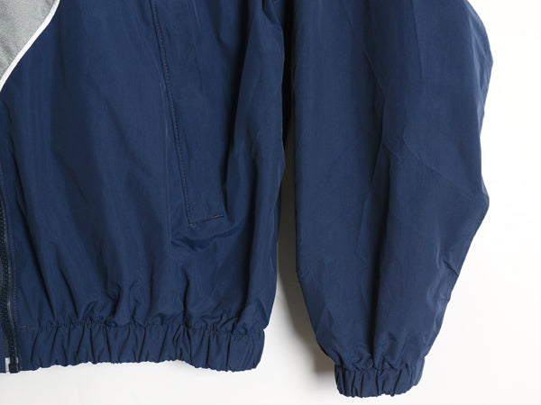 00s 米軍実物 US AIR FORCE ナイロン トレーニング ジャケット MEDIUM REGULAR 古着 04年製 オールド 軍物 USAF ミリタリー ジャンパー 青