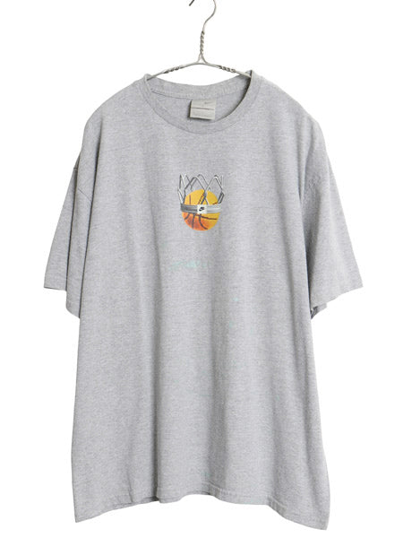 00s ナイキ 両面 プリント Tシャツ メンズ L / 古着 オールド バスケ グラフィック アート イラスト スウッシュ カットソー ヘビーウェイト